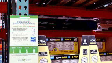 Costco ComEd 'Smart Ideas' Shelf Signs