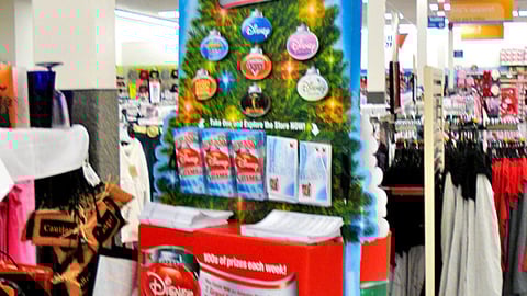 Kmart Disney Holiday Contest Stand