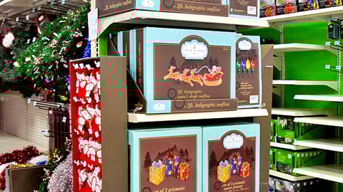 Kmart Trim a Home Decorations Endcap