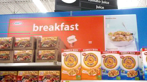 Walmart Kraft 'Simple Mealtime Ideas' Breakfast Section