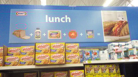 Walmart Kraft 'Simple Mealtime Ideas' Lunch Section