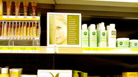 Walmart Natural Beauty Shelf Signs