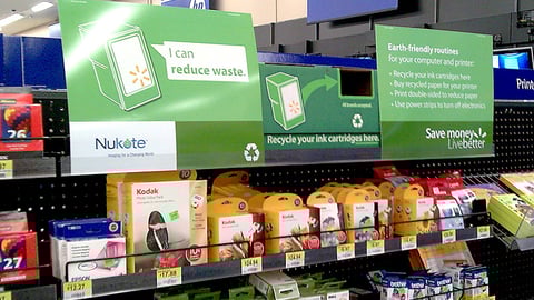 Nukote Walmart Ink Cartridge Recycling Header