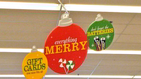 Walgreens 'Everything Merry' Ceiling Sign
