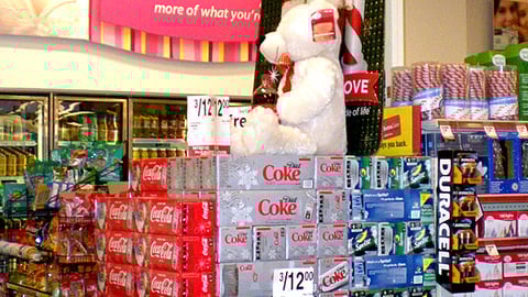 CVS Coke Holiday Case Stack