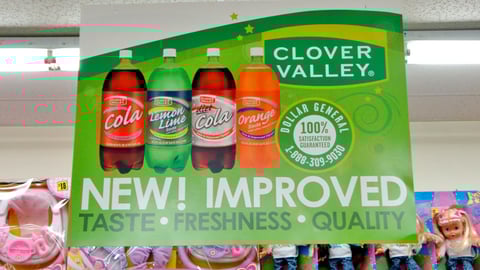 Dollar General Clover Valley Ceiling Sign