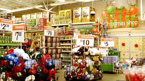 Walmart Christmas Shop Department