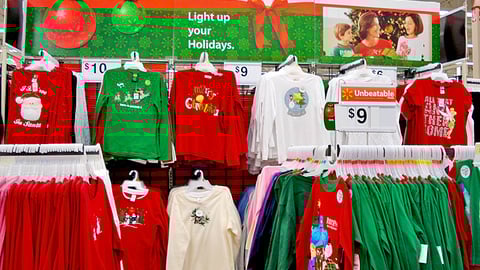 Walmart Litewear Holiday Apparel Merchandising