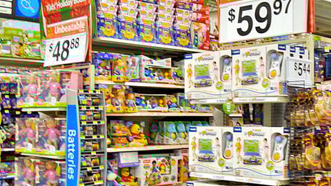 Walmart 'Top 12 Toy' Endcaps