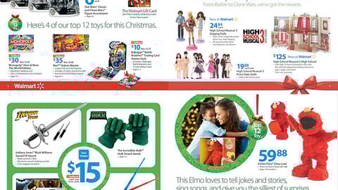 Walmart Holiday Toys Circular Spread