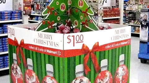 Coca-Cola Ornament Walmart Dump Bin