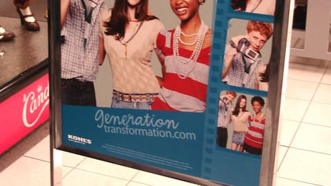 Kohl's 'Generation Transformation' Contest Sign