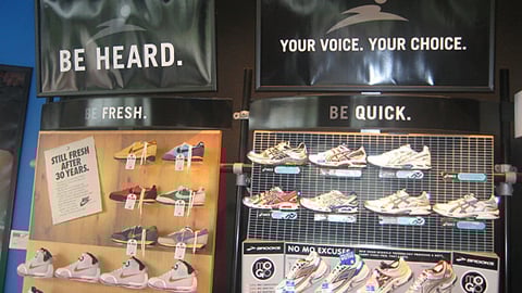 Finish Line 'Be Heard' Signage