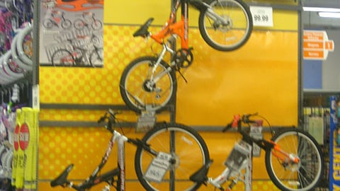 Toys "R" Us Harley-Davidson Bicycle Endcap