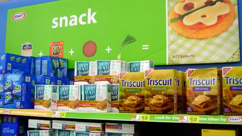 Walmart Kraft 'Simple Mealtime Ideas' Snack Section