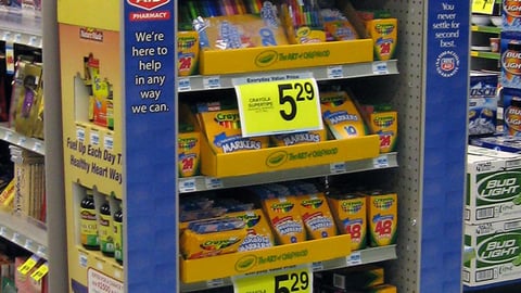 Rite Aid Crayola Endcap