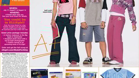 Kmart "Model for a Day" Feature