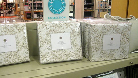 Macy's Martha Stewart Collection Shelf Sign