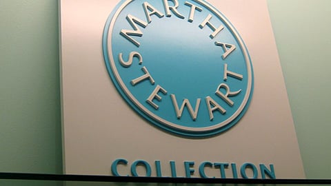 Macy's Martha Stewart Collection Shelf Sign