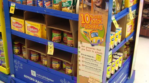 Unilever Safeway '10% Goes Back' Pallet