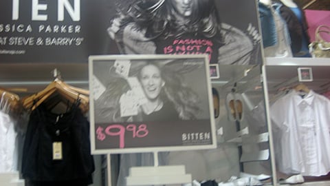 Steve & Barry's Bitten Shelf Signs