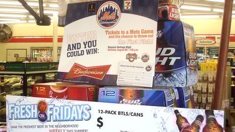 Budweiser Baseball Sweeps Case Card