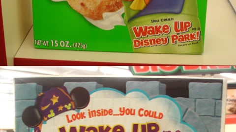 Apple Jacks Disney Sweepstakes Packaging