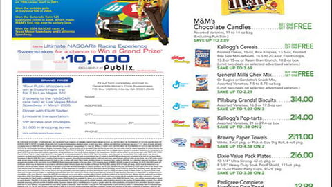 Publix NASCAR Sweeps Feature