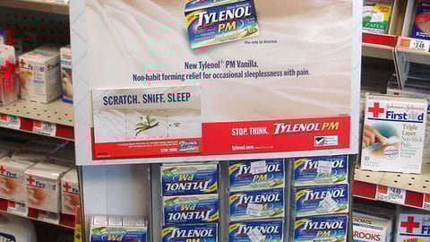 Tylenol PM Vanilla Floorstand