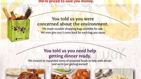 Stop & Shop 'You Talk' Circular Wrap Back