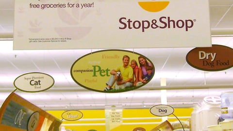 Stop & Shop Sweeps Ceiling Banner
