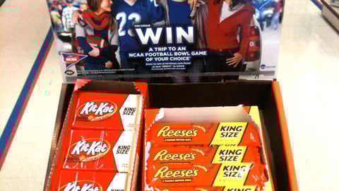 Hershey NCAA Football Sweeps Shipper