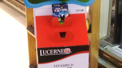 Safeway Milk Promo Display