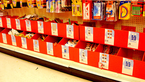 Target School Supply Dump Bins