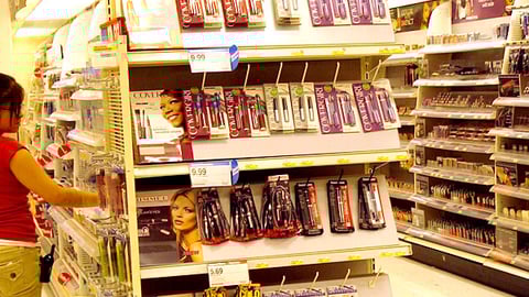 Target Cosmetics Pegboard Endcap