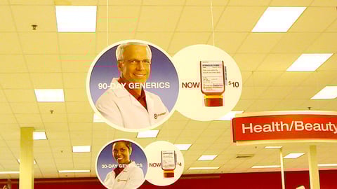 Target Generic Prescription Ceiling Banners