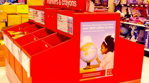 Target Back-to-School Dump Bins