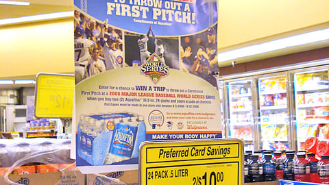 Aquafina Walgreens Baseball Pole Topper