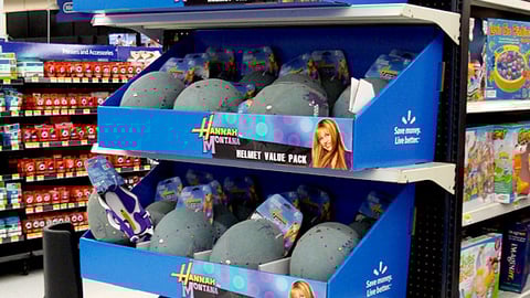 Walmart Hannah Montana Helmet Endcap