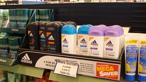 Adidas Walgreens Mega Saver Shelf Tray