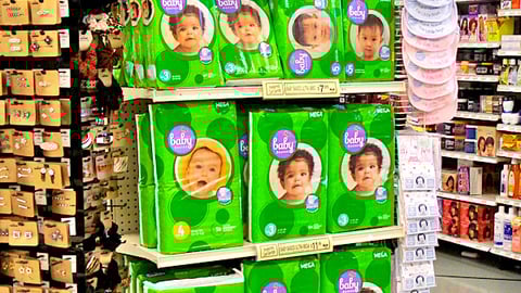 Jewel-Osco Baby Basics Diaper Endcap