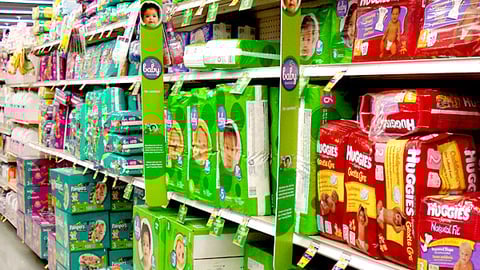 Jewel-Osco Baby Basics In-Line Display