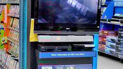 Walmart Sony Blu-ray Media Endcap
