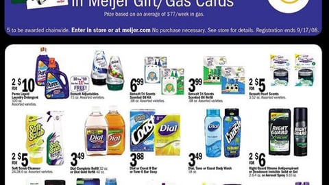 Meijer Dial, Lysol Gas Sweeps Feature