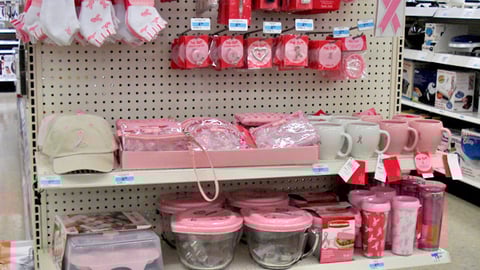 Kmart Pink Cookware Endcap