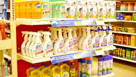 Kmart Lysol Fall Football Sweeps Endcap