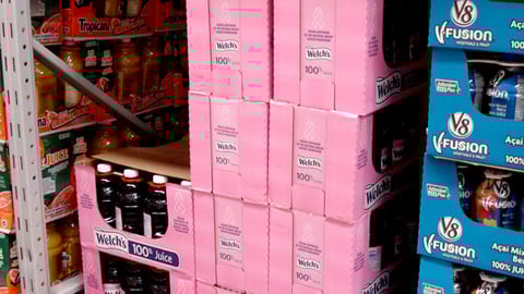 Welch's Breast Cancer Awareness Cut Cases