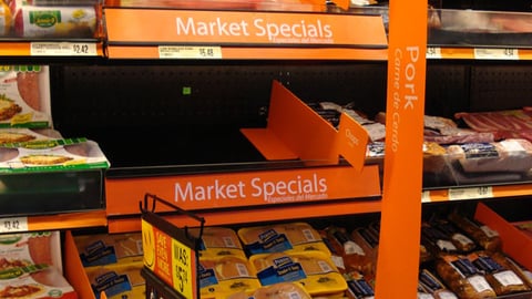 Walmart 'Market Special' Shelf Signs