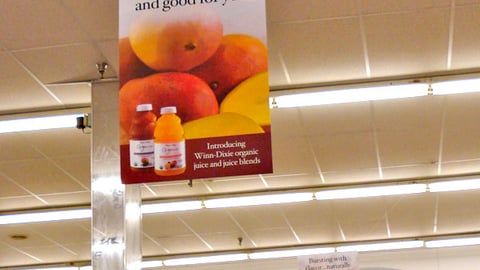 Winn-Dixie Juice Ceiling Banners 
