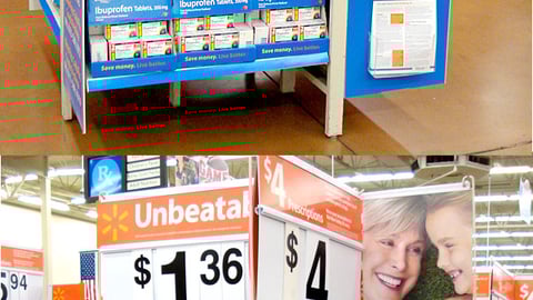 Walmart 'Wellness Center' Pallet Display